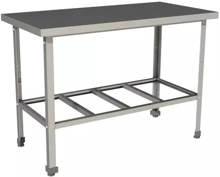 Стол производственный без борта с полкой решеткой Restoinox СП-6/6-Р-ЭК