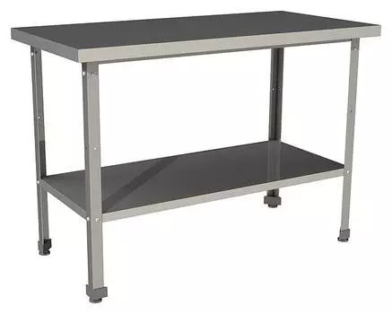 Стол производственный без борта со сплошной полкой Restoinox СП-10/7-П-ЭК