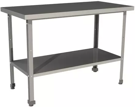 Стол производственный без борта со сплошной полкой Restoinox СП-5/6-П-ЭН