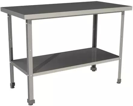 Стол производственный без борта со сплошной полкой Restoinox СП-6/6-П-ЭН