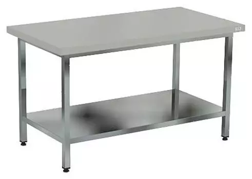 Стол с полипропиленовой столешницей Кобор СППП-200/60 полка сплошная