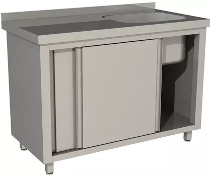 Стол производственный купе Restoinox СПЗК1М-13/7-БП