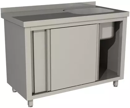 Стол с моечной ванной Restoinox СПЗК1М-17/7-БП