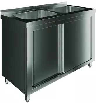 Стол производственный купе Restoinox СПЗК2М-15/7-БП