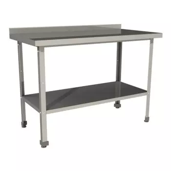 Стол производственный с бортом со сплошной полкой СП-16/8-БП-ЭН