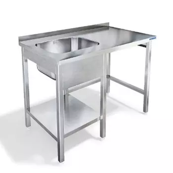 Стол с ванной Kayman СПМФ-121/1207 левый для посудомоечной машины Tatra