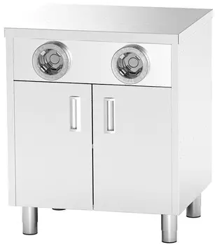 Стол-тумба с диспенсерами для стаканов Restoinox СПЗРД2-7/6-Б