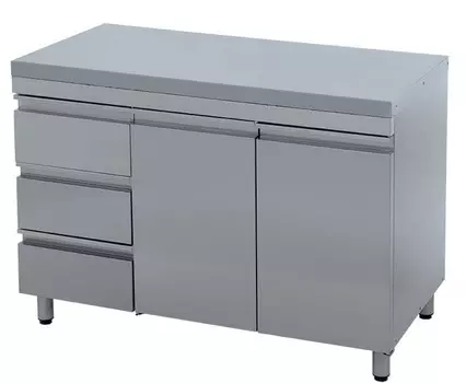 Стол-тумба с дверями Atesy СТ-С-1200.600-02-Р-3Л (СТ-2/1200/600 с ящиками)