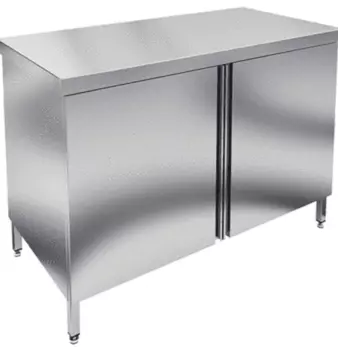 Стол-тумба с дверями купе Hessen СТКО 12/6 (нерж)