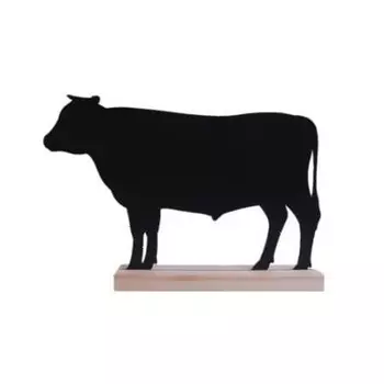 Табличка 296*199*40мм меловая Бык тейбл тент на дерев. подставке Resto (Россия) | 04FE2001