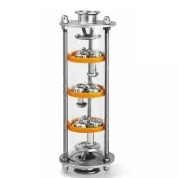 Тарельчатая колонна Ф75, 3 тарелки, 1,5"