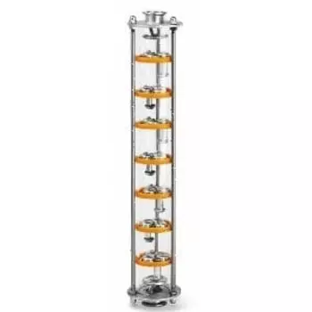 Тарельчатая колонна Ф75, 7 тарелок, 1,5"