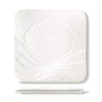 Тарелка 20х20см квадратная белая фарфор Oyster P.L. Proff Cuisine | F3070-8