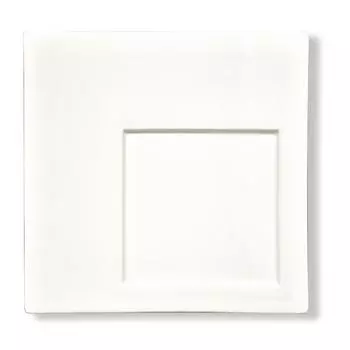 Тарелка 31,5х31,5см квадратная смещенное дно белая фарфор P.L. Proff Cuisine | LH507-31