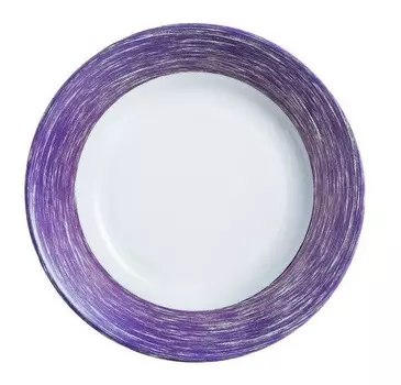 Тарелка d=254мм сиреневый край Браш Arcoroc | L0769