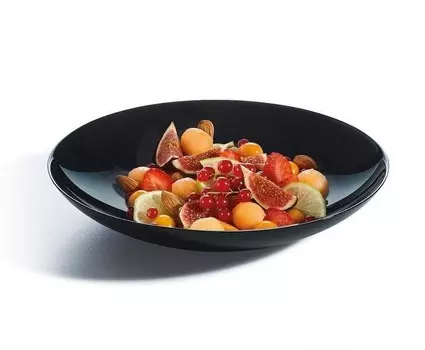 Тарелка d=260мм глубокая 1200мл h=46мм Эволюшн Блэк Arcoroc | P1141