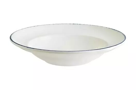 Тарелка глубокая 400мл 240мм синий край Bonna Retro E101GRM24CK