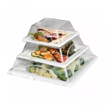 Тарелка-контейнер Bionic 20х20х1,5 см, 50 шт, без крышки, целлюлоза Garcia De Pou | 215.92