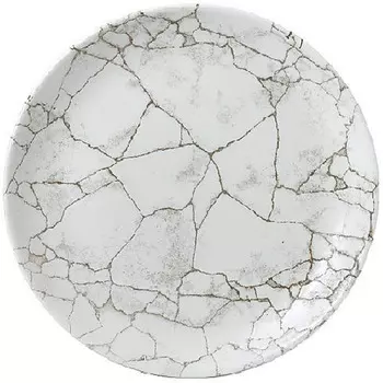 Тарелка мелкая 26см без борта цвет Kintsugi Agate Grey, Churchill Studio Prints KTAGEV101