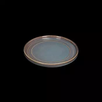 Тарелка мелкая с бортами 7,25 180 мм, сине-коричневый Corone Terra