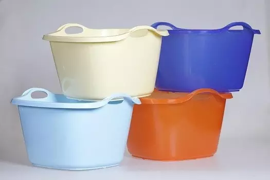 Таз 12л 350*350мм h=150мм квадратный пищевой с ручками п/п цвет в асс. Resto (Россия) | ТП-12