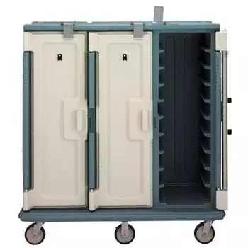 Тележка для доставки блюд на подносах, синевато-серая Cambro | MDC1418T30 401
