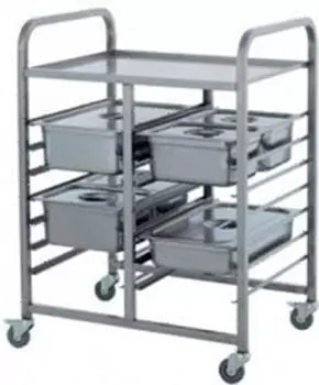 Тележка для гастроемкостей Restoinox ТГ-1/1-7.5/6
