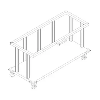 Тележка для сковородок Follett 01143544 1029x360x600мм