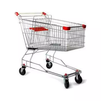 Тележка покупательская EKSI 60 л ZN с детск. сиден. RD STE