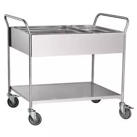Тележка сервировочная Abat ТС-100, нерж. (21000801114)