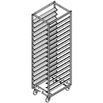 Тележка-шпилька Vortmax КШн TR-15 GN1/1, 400х600мм (загрузка по узкой стороне)