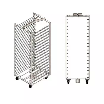 Тележка-шпилька WLBake КШн 18 (TR Rotor, 18 ур., 600х800, платформа, разборная, h=1890мм)