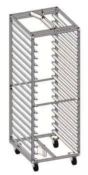 Тележка-шпилька Zucchelli Forni Minirotor E 40х60, 12 ур.