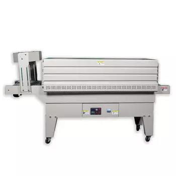 Термоусадочный тоннель Hualian Machinery BS-4535LA для PE пленки (сетчатый конвейер)