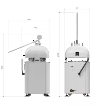 Тестоделитель-округлитель Panero SPA RP M 30
