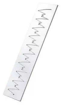 Трафарет для декора Martellato 20FH53 | "TEMPLATE HEARTBEAT" 30х8,4см, нерж.сталь, дизайн - Frank Ha