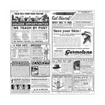 Упаковочная бумага "Газета", 31х38 см, жирост. пергамент 32 г/см2, 1000шт Garcia De Pou | 186.34