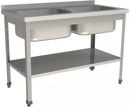 Ванна моечная цельнотянутая Restoinox ВМЦ-2/12/7-БП-ЭЦ