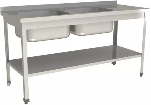 Ванна моечная цельнотянутая Restoinox ВМЦ-2/14/6-БПЛ-ЭЦ