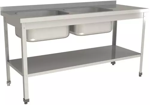 Ванна моечная цельнотянутая Restoinox ВМЦ-2/14/7-БПЛ-ЭЦ