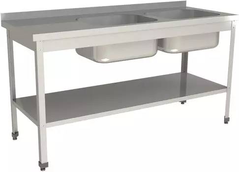 Ванна моечная цельнотянутая Restoinox ВМЦ-2/15/7-БПП-ЭЦ