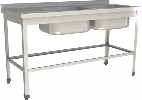 Ванна моечная цельнотянутая Restoinox ВМЦ-2/16/6-БОП-ЭЦ