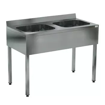 Ванна моечная цельнотянутая Кобор ВМЦФ/2-120/60