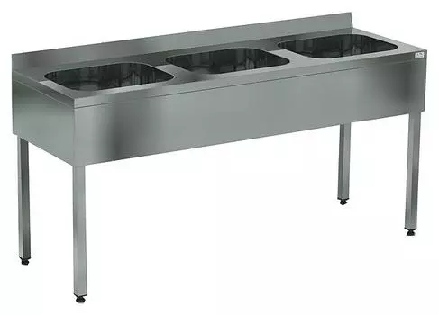 Ванна моечная цельнотянутая Кобор ВМЦФ/3-180/60