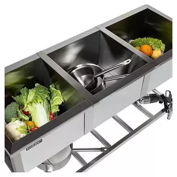 Ванна моечная сварная Кобор ВМС/3-145/53/430