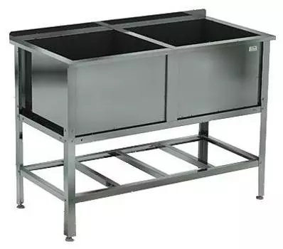 Ванна моечная сварная с бортом Кобор ВМСБ/2-80/43/430