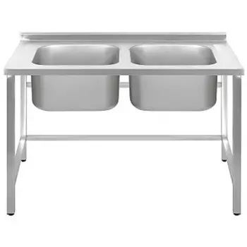 Ванна моечная Luxstahl ВМ2 12/6/8.5 без фартука