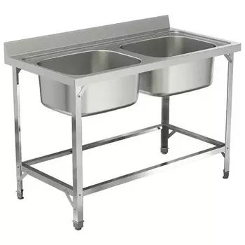 Ванна моечная Luxstahl ВМ2 12/7/8.5 без фартука