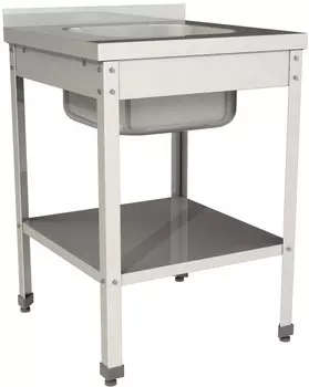 Ванна моечная односекционная цельнотянутая с бортом Restoinox ВМЦ-1/7/7-БП-ЭН