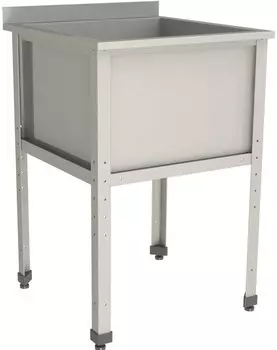 Ванна моечная односекционная с бортом Restoinox ВМС-1/7-Б-ЭЦ